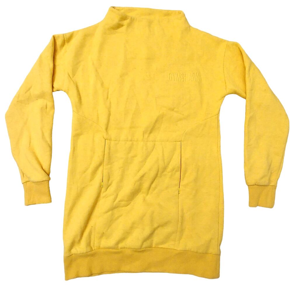 Gym Shark Sweater Womens  Small Long Sleeve Funnel Neck Longline